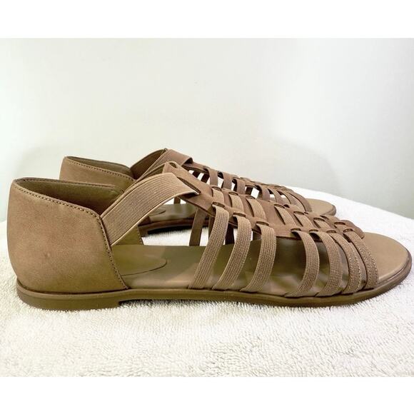 Eileen Fisher Rato Gladiator Sandals Size 10 Tan Comfort Shoes - Picture 4 of 12